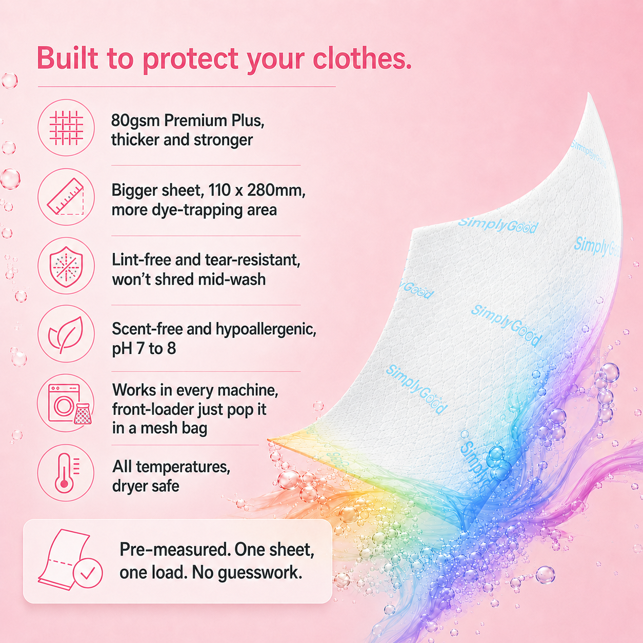 Colour & Dirt Catcher Sheets (40 Sheets) (MY)